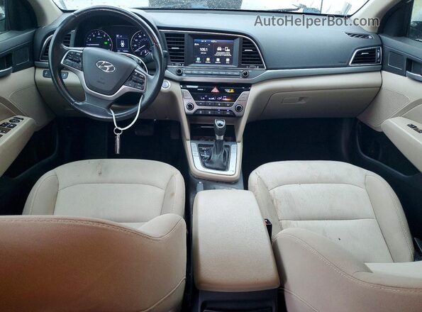 5NPD84LF6JH275121 2018 HYUNDAI ELANTRA White Vista del salpicadero