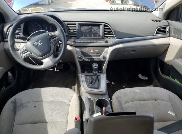 5NPD84LF6JH290458 2018 HYUNDAI ELANTRA Blue Вид панелі приладів