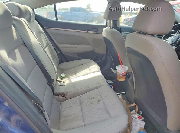 5NPD84LF6JH290458 2018 HYUNDAI ELANTRA Blue Вид задніх сидінь