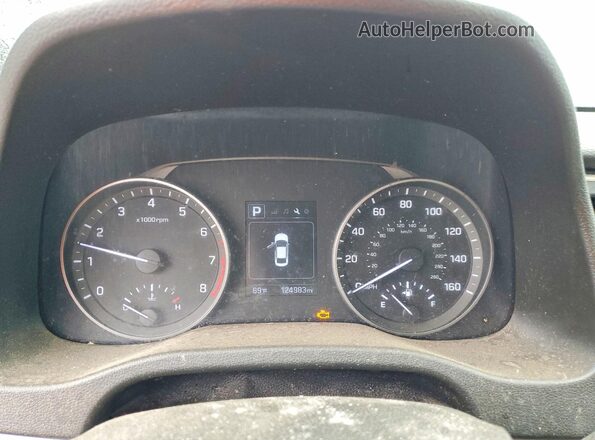 5NPD84LF6JH290458 2018 HYUNDAI ELANTRA Blue Вид щитка приладів