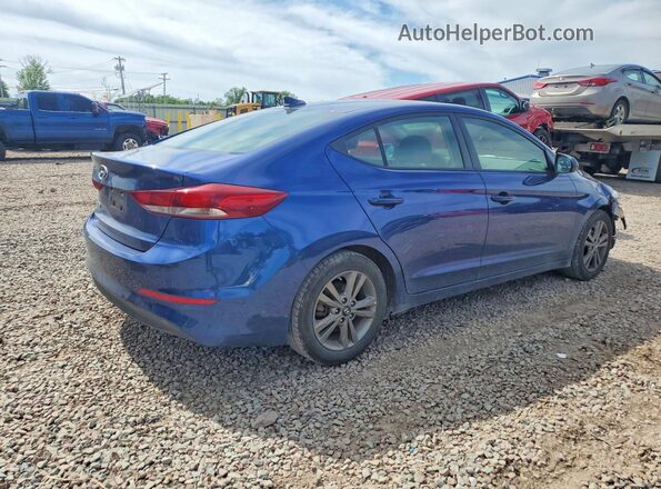 5NPD84LF6JH290458 2018 HYUNDAI ELANTRA Blue Задня права чверть