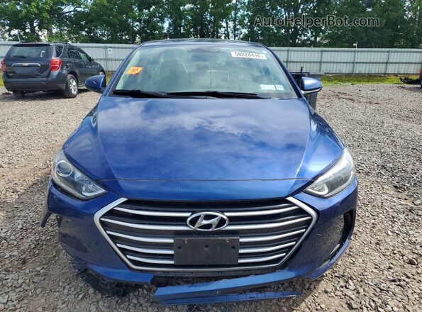5NPD84LF6JH290458 2018 HYUNDAI ELANTRA Blue Вид спереду