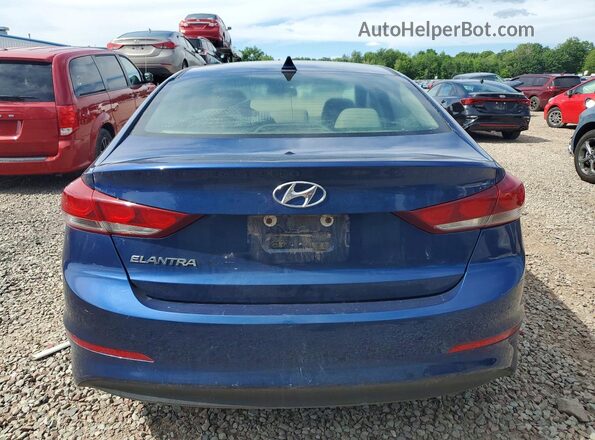 5NPD84LF6JH290458 2018 HYUNDAI ELANTRA Blue Вид ззаду