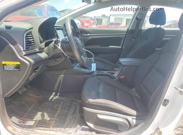 5NPD84LF6JH293795 2018 HYUNDAI ELANTRA White წინა სალონის ხედი
