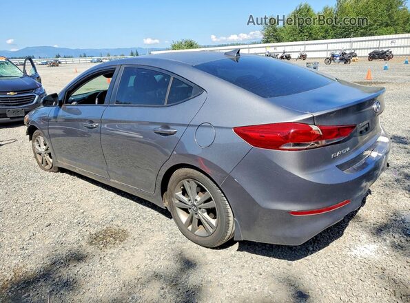 5NPD84LF6JH317917 2018 HYUNDAI ELANTRA Серый Задняя левая четверть