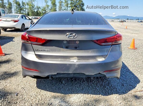 5NPD84LF6JH317917 2018 HYUNDAI ELANTRA Серый Вид сзади