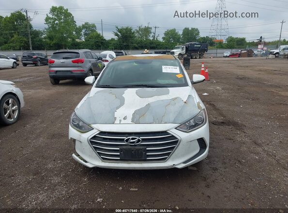 5NPD84LF6JH330571 2018 HYUNDAI ELANTRA White Vista del cuadro de instrumentos