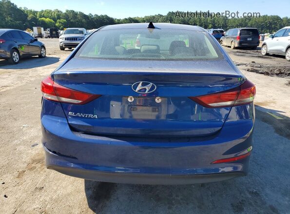 5NPD84LF6JH332689 2018 HYUNDAI ELANTRA Blue Rear view