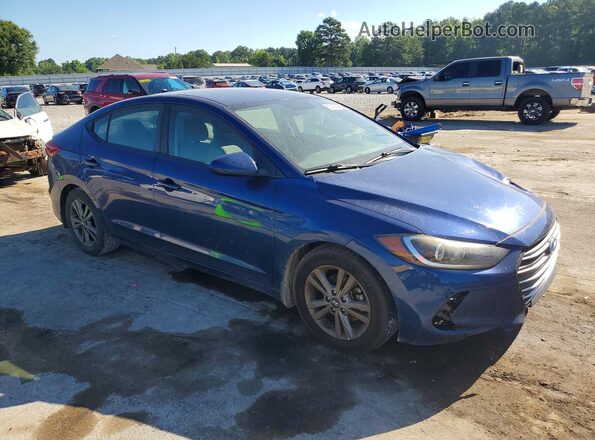 5NPD84LF6JH332689 2018 HYUNDAI ELANTRA Blue Front right