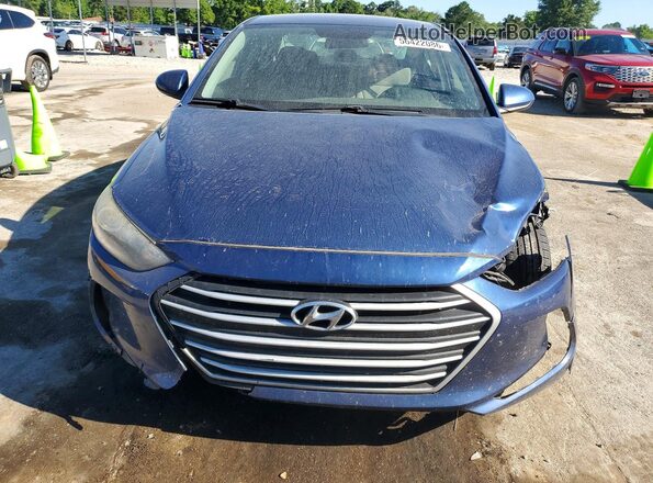 5NPD84LF6JH332689 2018 HYUNDAI ELANTRA Blue Front view