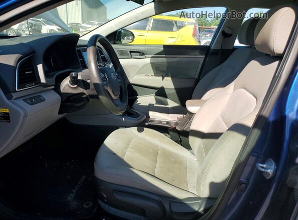 5NPD84LF6JH332689 2018 HYUNDAI ELANTRA Blue Front interior view