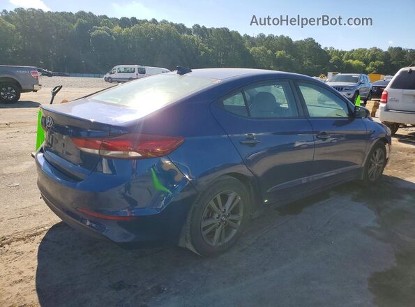 5NPD84LF6JH332689 2018 HYUNDAI ELANTRA Blue Rear right