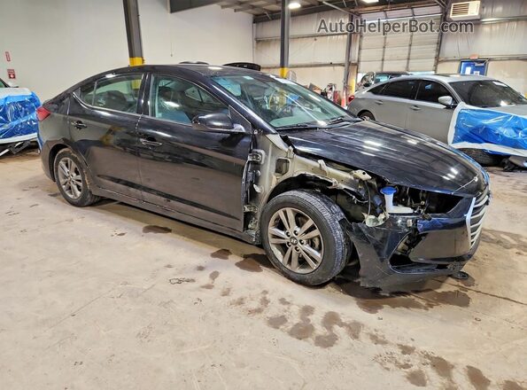 5NPD84LF6JH333390 2018 HYUNDAI ELANTRA Black Przód prawy