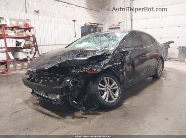 5NPD84LF6JH351209 2018 HYUNDAI ELANTRA Black Передня ліва чверть
