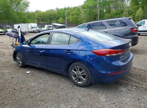 5NPD84LF6JH365384 2018 HYUNDAI ELANTRA Blue Հետևի ձախ