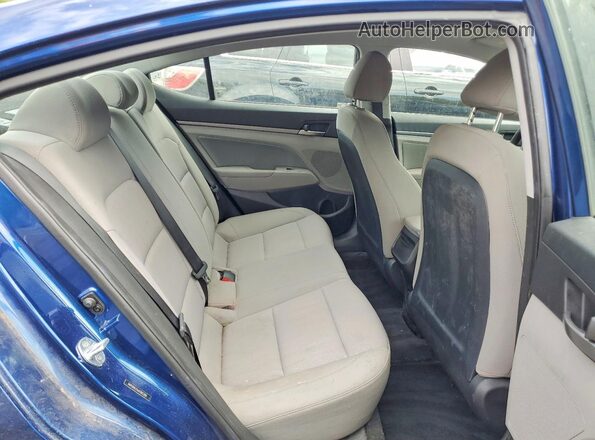 5NPD84LF6JH365384 2018 HYUNDAI ELANTRA Blue Հետևի նստատեղերի տեսք