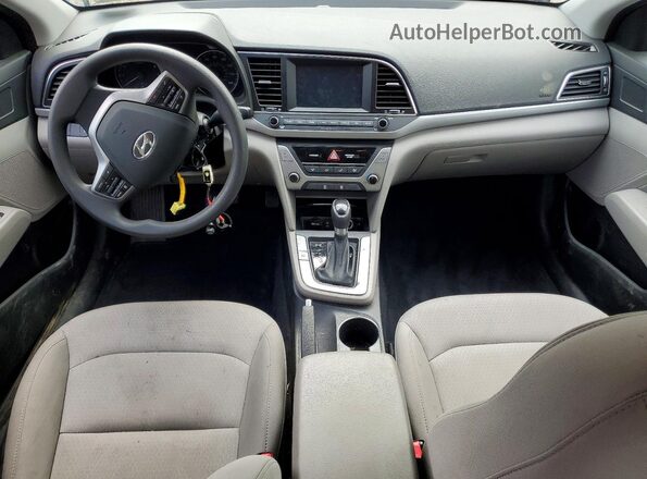 5NPD84LF6JH365384 2018 HYUNDAI ELANTRA Blue Առջևի վահանակի տեսք