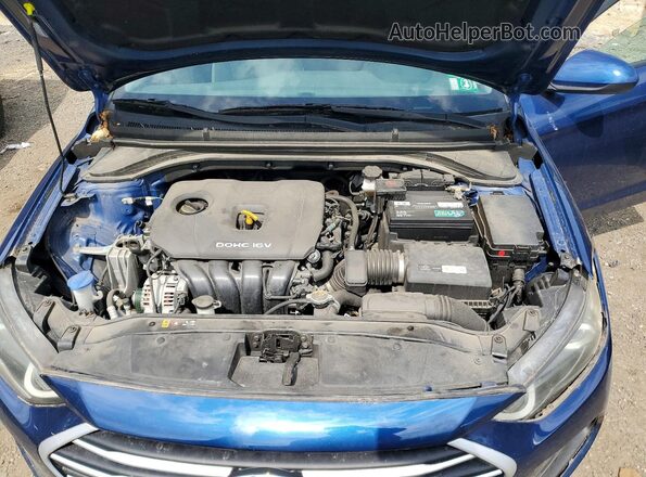 5NPD84LF6JH365384 2018 HYUNDAI ELANTRA Blue Սալոնի հետևի տեսք