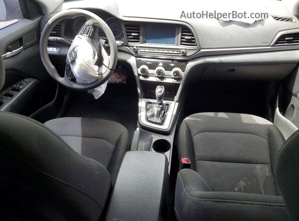 5NPD84LF6KH432051 2019 HYUNDAI ELANTRA Gray Vista del salpicadero