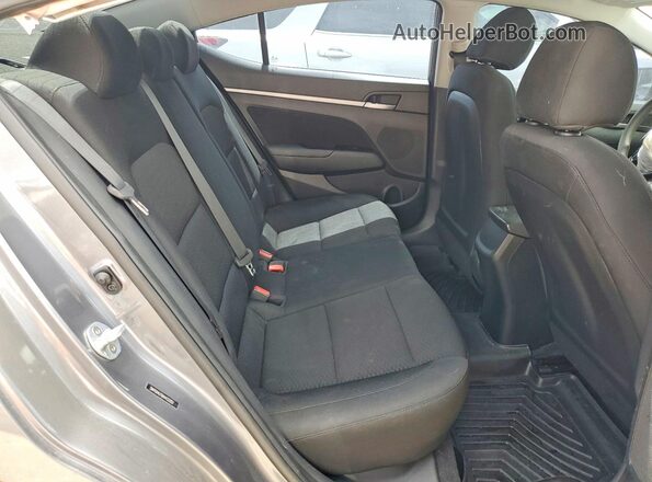 5NPD84LF6KH432051 2019 HYUNDAI ELANTRA Gray Vista de los asientos traseros