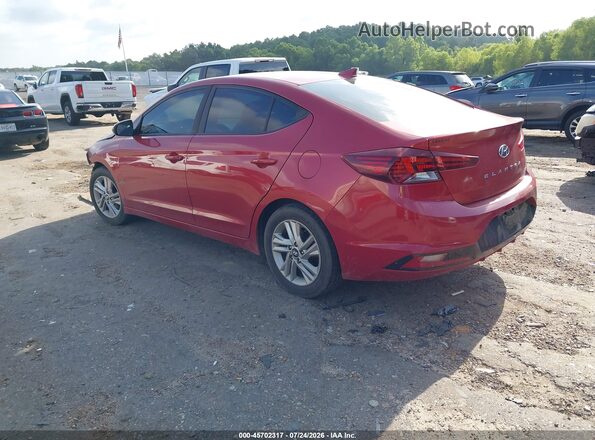 5NPD84LF6KH432891 2019 HYUNDAI ELANTRA Red Trasero izquierdo