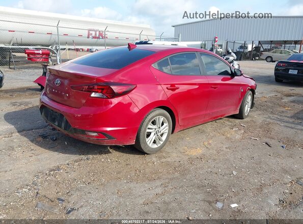 5NPD84LF6KH432891 2019 HYUNDAI ELANTRA Red Trasero derecho