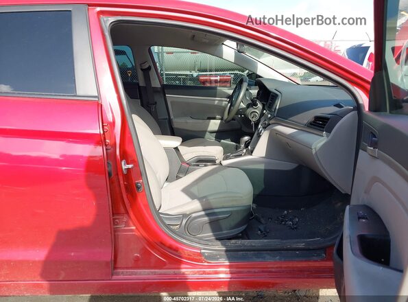 5NPD84LF6KH432891 2019 HYUNDAI ELANTRA Red Vista interior delantera