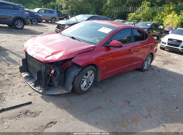 5NPD84LF6KH432891 2019 HYUNDAI ELANTRA Red Vista tres cuartos delantera izquierda