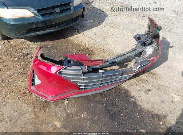 5NPD84LF6KH432891 2019 HYUNDAI ELANTRA Red Vista del cuadro de instrumentos