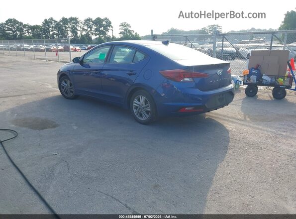 5NPD84LF6KH466751 2019 HYUNDAI ELANTRA Blue Rear left