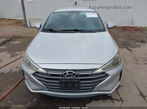 5NPD84LF6KH469052 2019 HYUNDAI ELANTRA Silver Front view