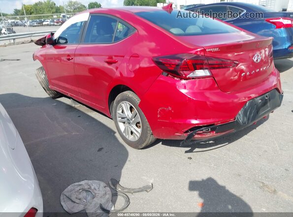 5NPD84LF6KH477507 2019 HYUNDAI ELANTRA Red უკანა მარცხენა