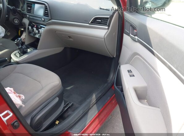 5NPD84LF6KH477507 2019 HYUNDAI ELANTRA Red წინა სალონის ხედი