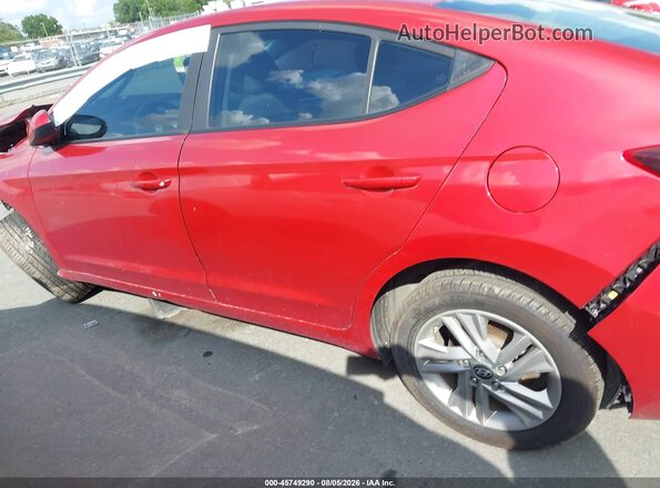 5NPD84LF6KH477507 2019 HYUNDAI ELANTRA Red სალონის 360-გრადუსიანი ხედი