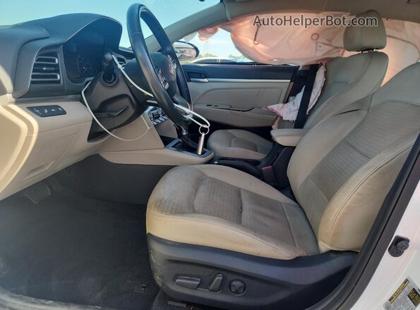 5NPD84LF6KH485610 2019 HYUNDAI ELANTRA White Սալոնի դիմացի տեսք