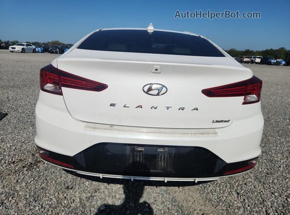 5NPD84LF6KH485610 2019 HYUNDAI ELANTRA White Հետևի տեսք