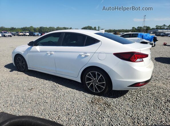 5NPD84LF6KH485610 2019 HYUNDAI ELANTRA White Հետևի ձախ