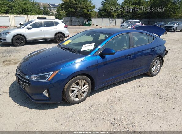 5NPD84LF6LH513679 2020 HYUNDAI ELANTRA Blue წინა მარცხენა ხედი სამი მეოთხედიდან