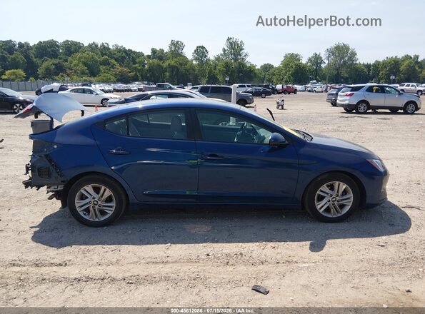 5NPD84LF6LH513679 2020 HYUNDAI ELANTRA Blue უკანა სალონის ხედი