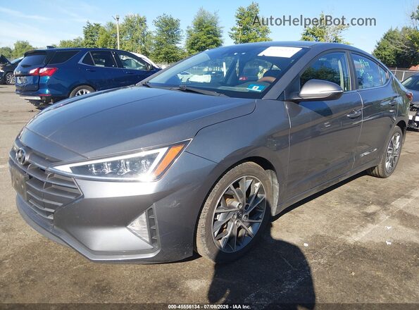 5NPD84LF6LH518879 2020 HYUNDAI ELANTRA Gray Առջևի ձախ երեք քառորդ տեսարան