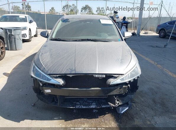 5NPD84LF6LH522706 2020 HYUNDAI ELANTRA Gray წინა პანელის ხედი