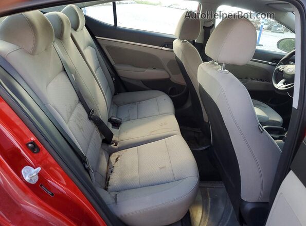 5NPD84LF6LH524701 2020 HYUNDAI ELANTRA Red Вид задніх сидінь