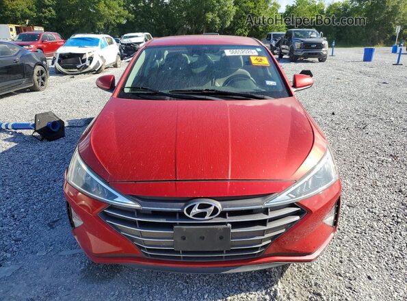 5NPD84LF6LH524701 2020 HYUNDAI ELANTRA Red Вид спереду