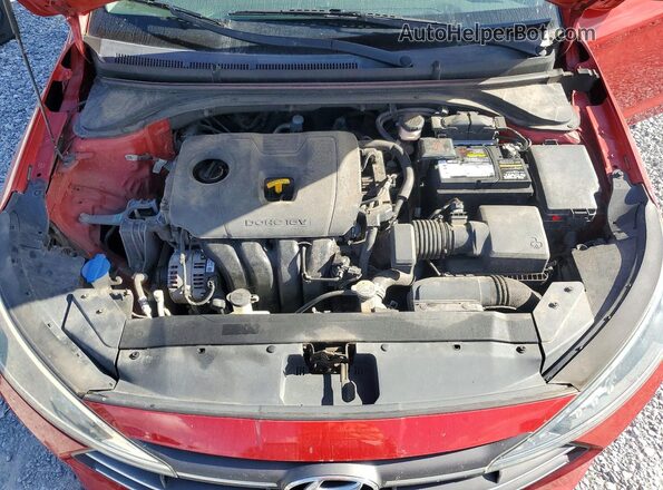 5NPD84LF6LH524701 2020 HYUNDAI ELANTRA Red Вид задньої частини салону