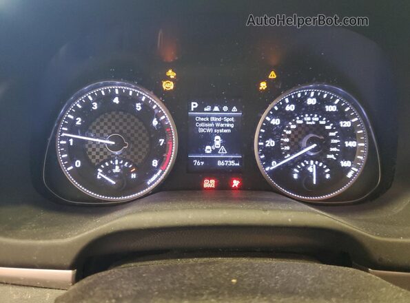 5NPD84LF6LH554250 2020 HYUNDAI ELANTRA White Instrument cluster view
