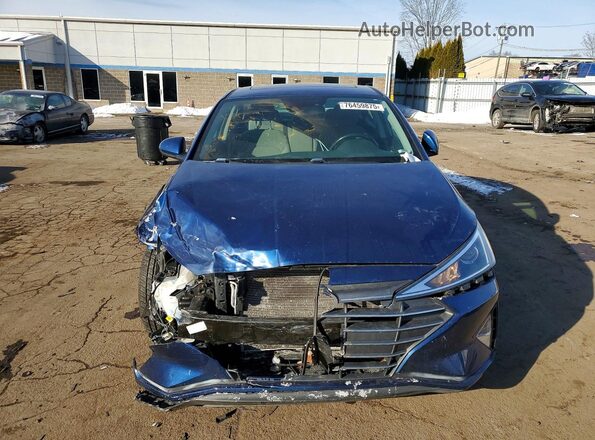 5NPD84LF6LH627519 2020 HYUNDAI ELANTRA Blue Front view