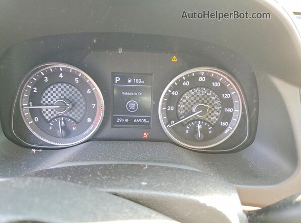5NPD84LF6LH627519 2020 HYUNDAI ELANTRA Blue Instrument cluster view
