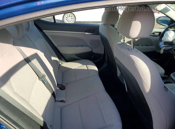 5NPD84LF6LH627519 2020 HYUNDAI ELANTRA Blue Rear seats view