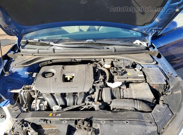 5NPD84LF6LH627519 2020 HYUNDAI ELANTRA Blue Rear interior view