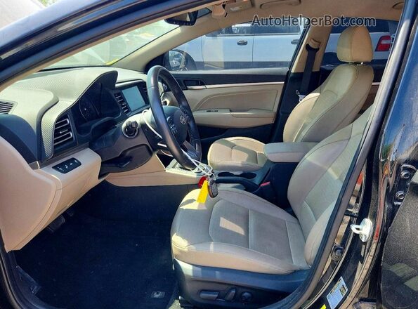 5NPD84LF6LH629271 2020 HYUNDAI ELANTRA Черный Вид салона спереди